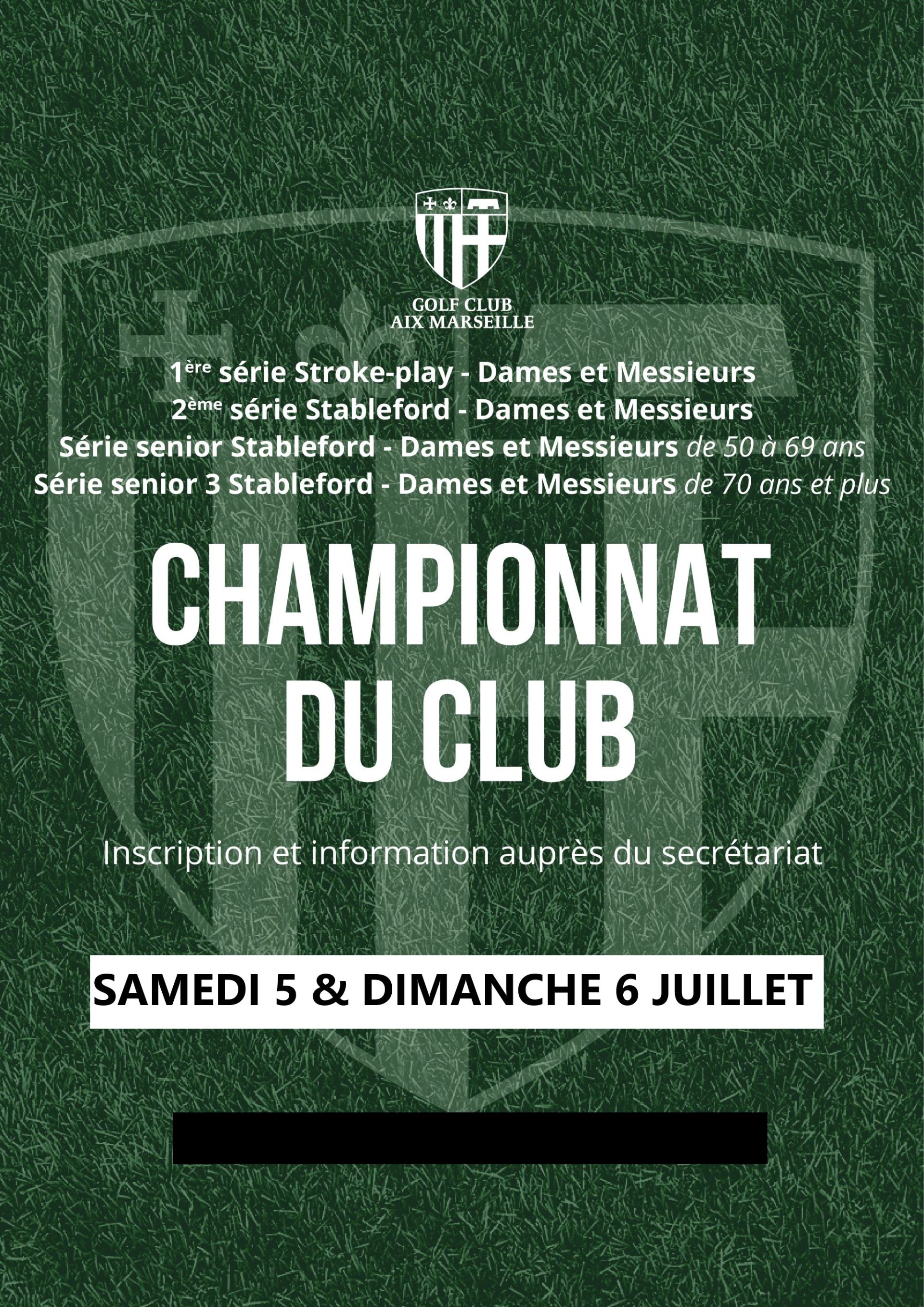 CHAMPIONNAT DU CLUB 2025